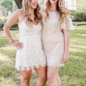 White lace dress